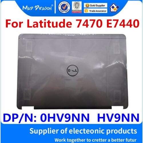 New original Screen back cover For Dell Latitude 7470 E7440 laptops LCD Back Cover Lid With antenna Silver Assembly 0HV9NN HV9NN