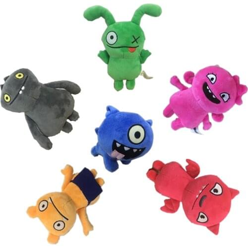 New 6 styles 18CM Ugly doll plush toy Cartoon Anime Ox Moxy Uglydog Babo Soft Stuffed Dolls Gifts for Kids