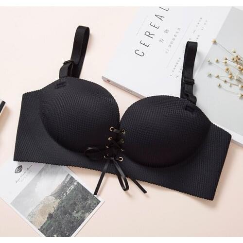 New Adjustable Wireless Push Up Bra Sexy Women Underwear Fashion Plain Bra Lingerie Seamless Bralette Soutien Gorge