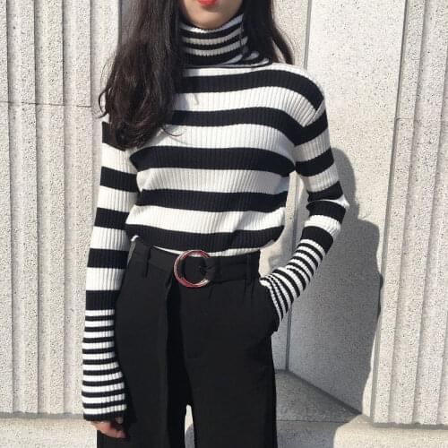 Autumn New Style Long Sleeve Turtleneck Pullover Sweater For Women With Slim Bottoming Pullovers