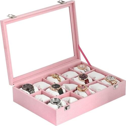 Polo Air Wood Above Velvet Coated 15'li Pink Watch Box AHSAPKUTU4