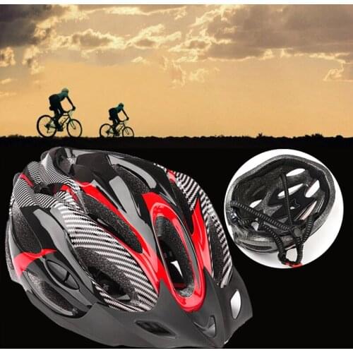 Adjustable Head Protector Bike HelmetMountain Bike Cycling Helmet Hollow Breathable Mountain Helmet Carbon Fiber Safety Head Cap