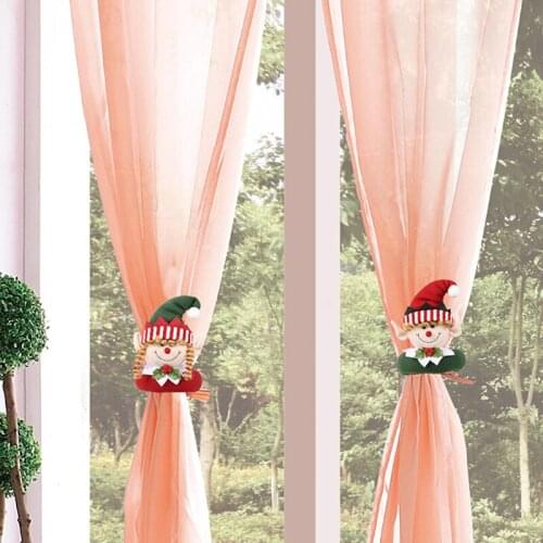 Christmas Elf Curtain Buckle Creative Doll Curtain Tie Rope Doll Door Hanging Ornaments 2021 Home Christmas Decoration