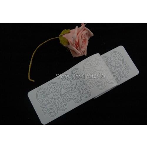 39*8CM Foodgrade sugar Lace Silicone Mat Cake Mold Decorating fondant mold Moldes De Silicona