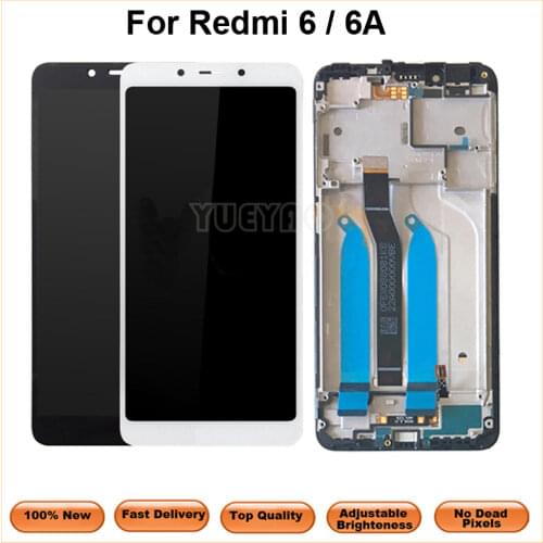 5.45" AAA Quality IPS LCD+Frame For Xiaomi Redmi 6 LCD Display Screen Replacement For Redmi 6A LCD Assembly 1440*720 Resolution