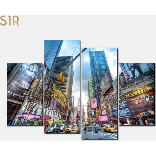 World Famous Architectural Scenic Spot Classic Siping Bridge Builds The City Scenery Decorations for Home Wall Paintings