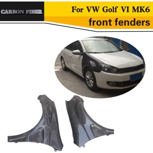 High quality carbon fiber car racing front fenders for Volkswagen VW Golf MK6 GTI R R20