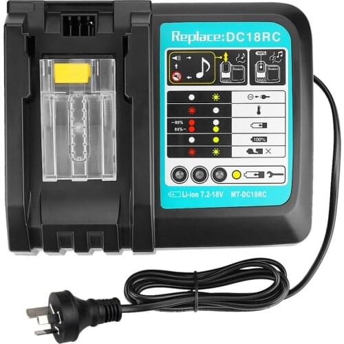 14.4-18V Lithium Li-Ion Universal Rechargeable Battery Charger Power Tool For Makita DC18RCT Charging Station