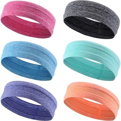 10Pcs Workout Sport Non Slip Headbands Running Jogging Sweatband Gym Sweatbands Head Yoga Running Hair Bands for Men Women
