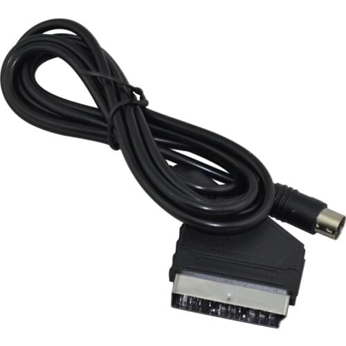 100pcs AV TV Video Cable Lead Scart Cable for SEGA for Mega Drive MD 2 for Genesis 2 NTSC & PAL Version