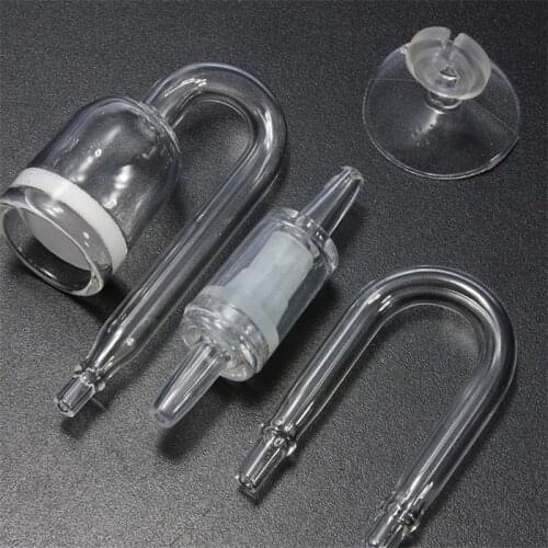 4 in 1 Aquarium U-Tubes Suckers CO2 Diffuses Check Valve Carbon Dioxide Reactor Regulator Fish Tank Live Plant Atomizer