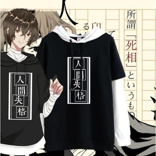 Anime Tai Zai-zhis Disqualification in the Worl Osamu Dazai No Longer Human clothes cosplay costume Bungou Stray Dogs HOODIE