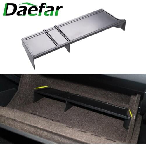 Daefar Car Glove Box Interval Storage Box for Volkswagen VW Golf 7 MK7 7.5 MK7.5 2013 - 2019 Tidying Central Accessories