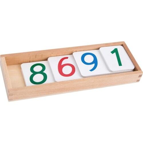 Montessori Large PVC Number Cards With Box (1-9000) toys