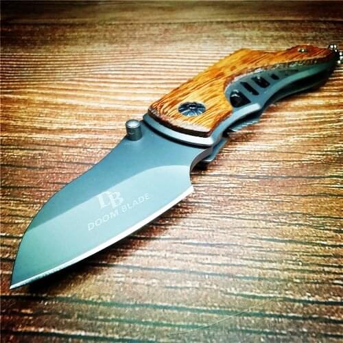 140mm 9CR18MOV Blade Quick Open Folding Knife Pocket Outdoor Survival Tactical Steel Combat Camping Hiking Hunting Knives