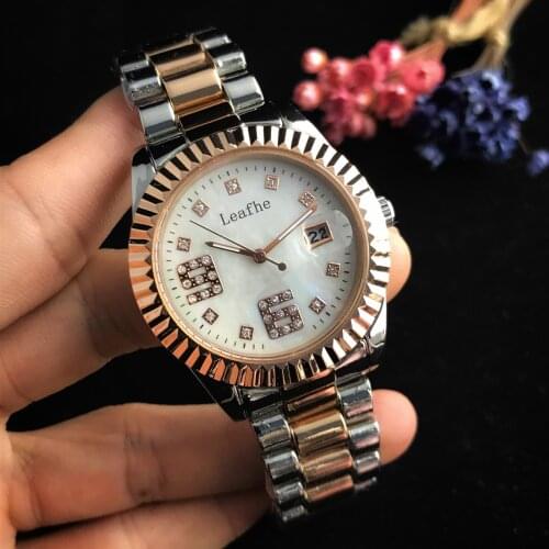 Fashion Women Watches Gold Silver Stainless Steel Butterfly Buckle Quartz Watch Diamond Women Watches Ladies Clock montre femme