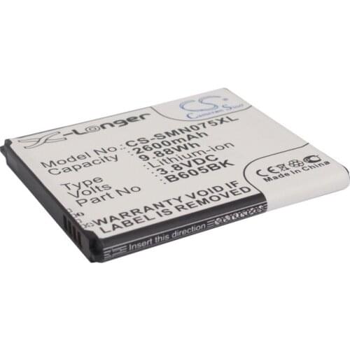 CS 2600mAh/9.88Wh battery for Samsung Galaxy J, SGH-N075T B605BA, B605BK, B605BU