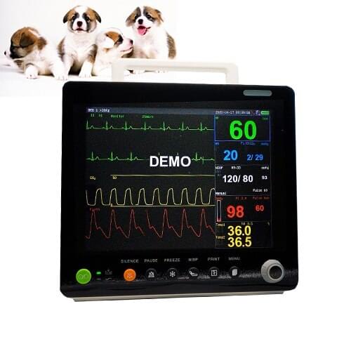 PM9000CV Six-Parameter Pet Hospital Household Electrocardiogram Monitor Portable Veterinary Animal Universal Monitor