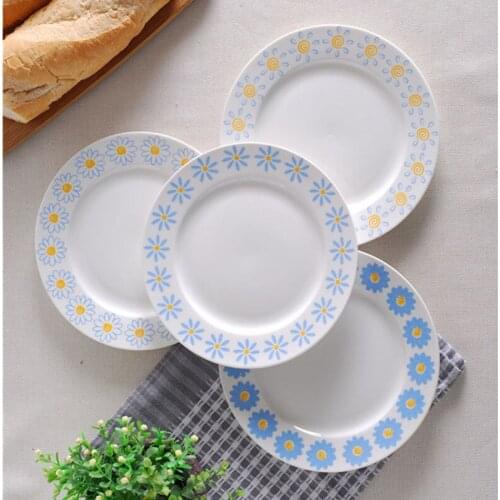 2PCS/Set Nordic Ceramic Dessert Plate 8 Inches Breakfast Bread Cake Saucer Home Restaurant Party Tableware Fruits Salad Dishes