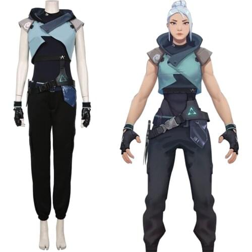 Game Valorant Jett Cosplay Costume Halloween Jumpsuit Outfits Halloween Carnival Costumes