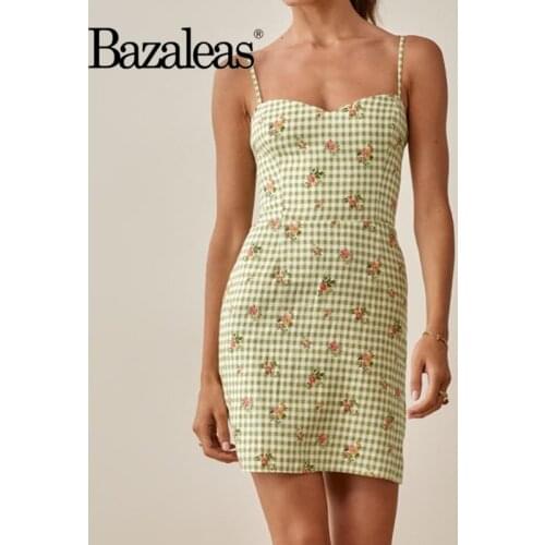 Summer Dress Slim Vestidos green flora Women Midi Dress Vintage Side Split