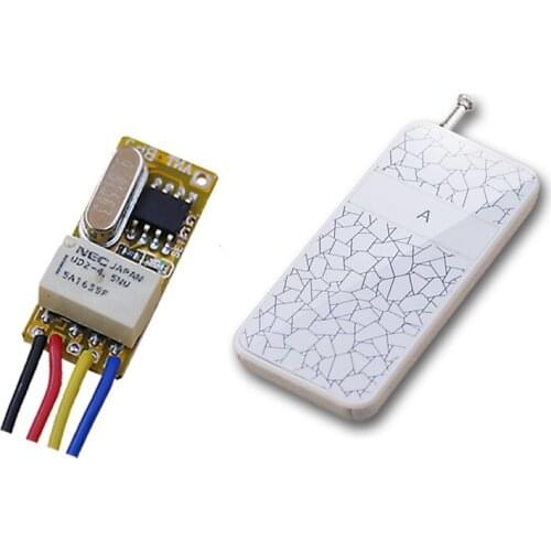 DC 3.6V 3.7V 4.8V 5V 6V 7.4V 9V 12V Micro Remote Control Switch Wireless Controller Relay Switch Security System Garage Doors