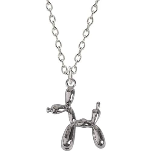 Vintage Harajuku 45CM Plus 5cm Extension Chain Unisex Dog Pendant Choker Fashion Female Necklace Collar Gift Jewelry Wholesale