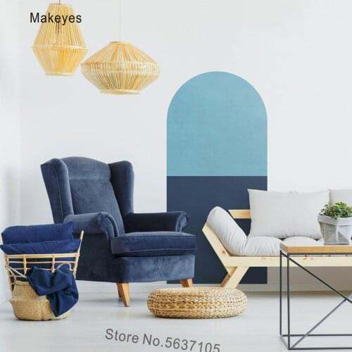 Makeyes Arch Big Pattern Wall Sticker 2 Colors Design Tone Home Livingroom Decoarion Vinyl Wallpaper Arch Modern Wall Decal Q961