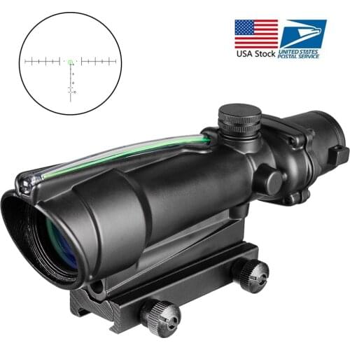 5x35 Dual Illuminated Red Green Cross Fiber Scope Hunting Riflescope Reticles Tactical Rifle Optical Sight