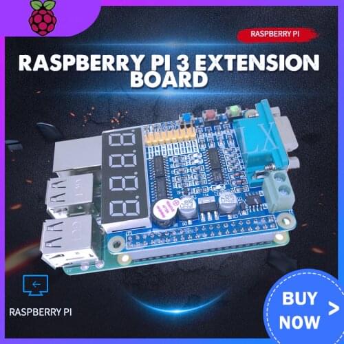 Raspberry Pi GPIO Expension Board GPIO-232 LED Nixie Tube 485 232 UART Keys Multifunction GPIO Extension Board Raspberry Pi 4B/3