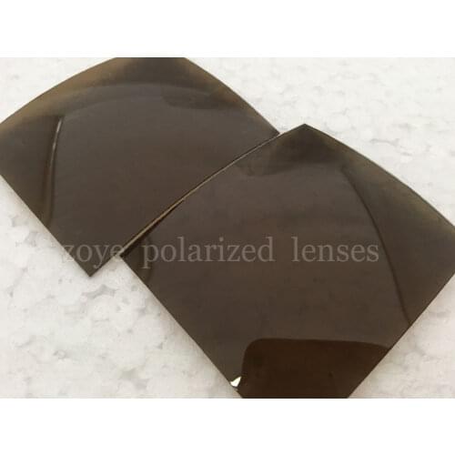 Polarized Lenses For Sunglasses TAC Polarized Lenses Dark Brown B16 UV400 Lenses 55*65mm 4 Base