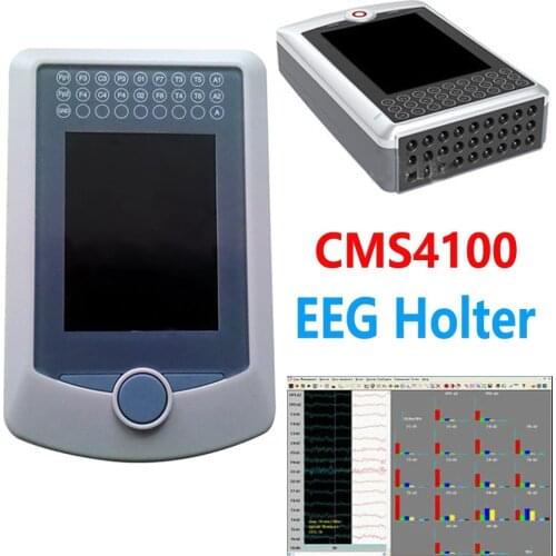 CONTEC CMS4100 Portable Dynamic EEG System 16C hannel 24-Hour Carrying Recording And Analysis Software