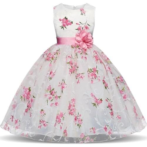 Retail Little Flower Girl Dresses Sweetheart Sleeveless First Communion Costume Girls Party Gowns Kids Princess Dress 4 5 6 8 Y