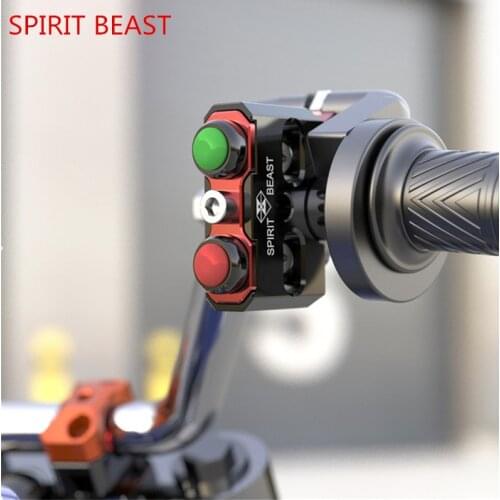 SPIRIT BEAST Motorcycle Handle Code Self-locking Double Switch Conversion Handlebar Lighting Control Motorcycle Accessory