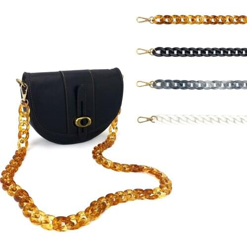 Fashion Retro Woman Bags Accessory Detachable Replacement Chains Creative Acrylic Chain Strap Women Shoulder Handle Chain Parts