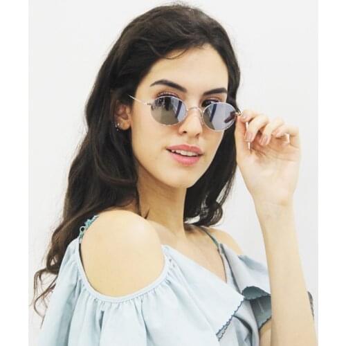 Vazrobe Vintage Small Oval Polarized Sunglasses Men Women Steampunk Sun Glasses Black UV400 Retro Punk Polaroid UV400 Nerd 80s