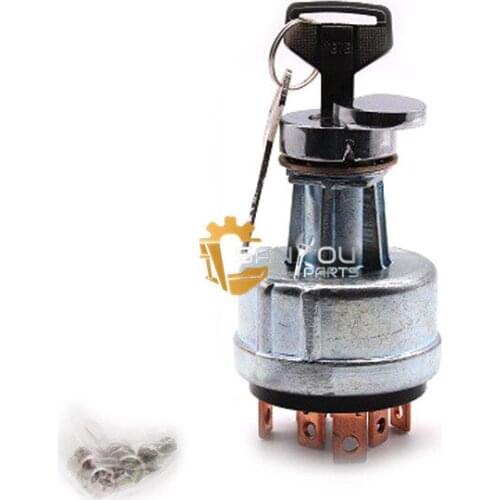 YN50S00002F1 SK200-5 Ignition Switch Kobelco Starter Switch for SK200-3 Excavator Heavy Duty Part tobacco pipe Igniton Switch