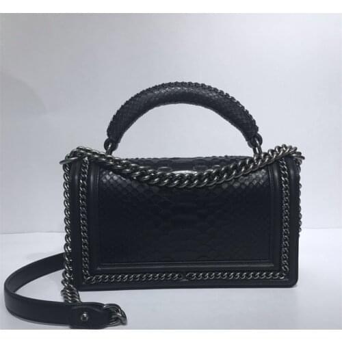 Handbags For Women 2021 Classic Fashion Designer Luxury Top Quality Python Skin Large Capacity Women Shoulder Messenger Bag
