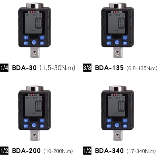 1 Set Steel High Precision Torque Adapter Adjust Electronic LCD Digital Wrench