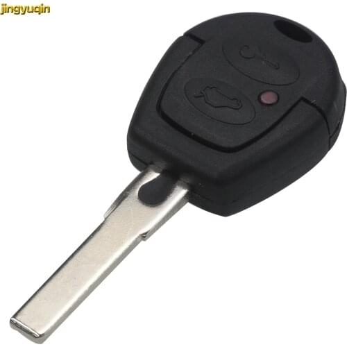 Jingyuqin 10PCS Remote Key Shell for VW Polo Golf Jetta Sharan for Seat Ibiza Leon Toledo Mii Altea for SKODA FABIA OCTAVIA