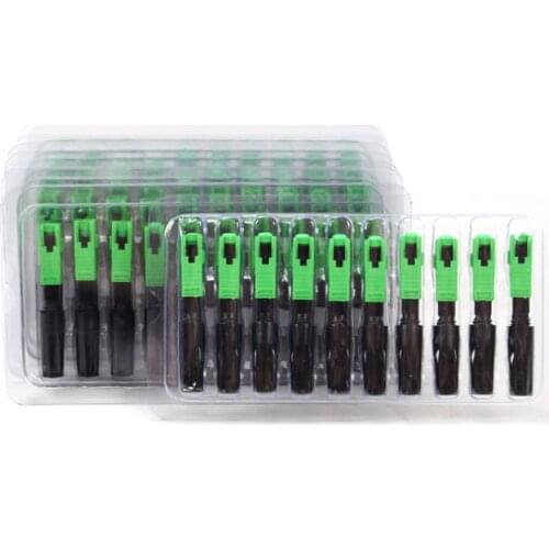 100PCS FTTH SC APC Optic Fiber Quick Cold SC Single Mode Fast Connector