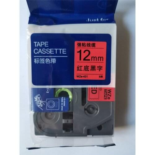 TZE 12mm Label Tape For Ribbon Printer WZE-431 PT