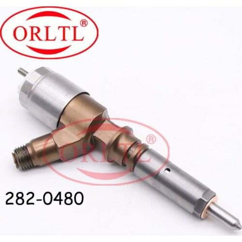 Auto Repair Kits 282-0480 New Injector 282 0480 Common Rail Injector 2820480 For 320D LRR Excavator DHE00001-UP BY C6.4 Engine