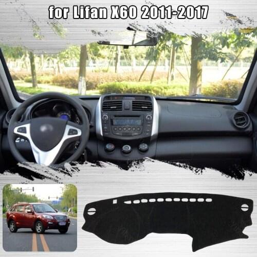 For Lifan X60 2011-2017 Car Dashboard Cover Avoid Light Pad Instrument Platform Cover Mat Carpet Accessories