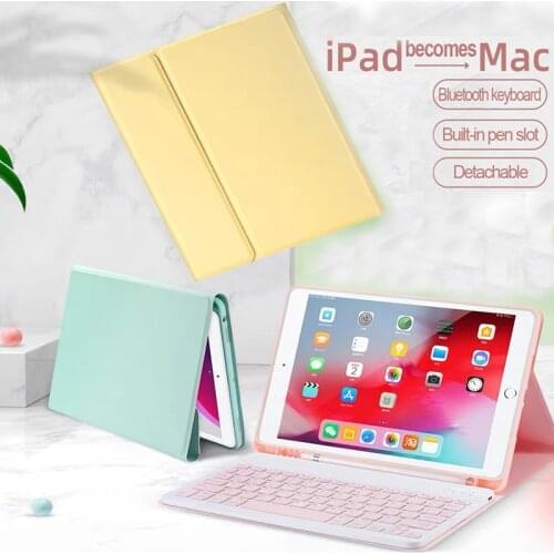 For iPad 9.7 10.2 5th 6th 7th Gen 8th Generation Bluetooth Keyboard Case for Air 1 2 3 4 Pro 9.7 10.5 11 mini 1 2 3 4 5 Cover