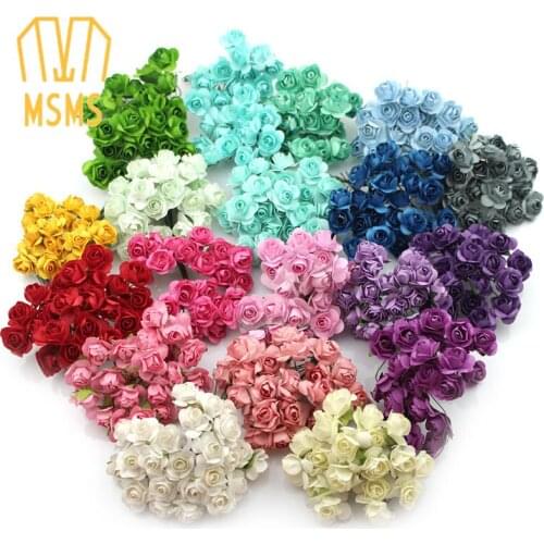 1 inch Solid Paper Flower for DIY accessories