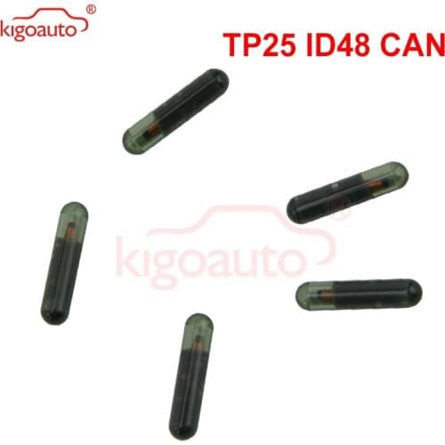 Kigoauto 5pcs Transponder key ID48 CAN chip TP25 glass chip suitable for Audi ID 48 chip kigoauto