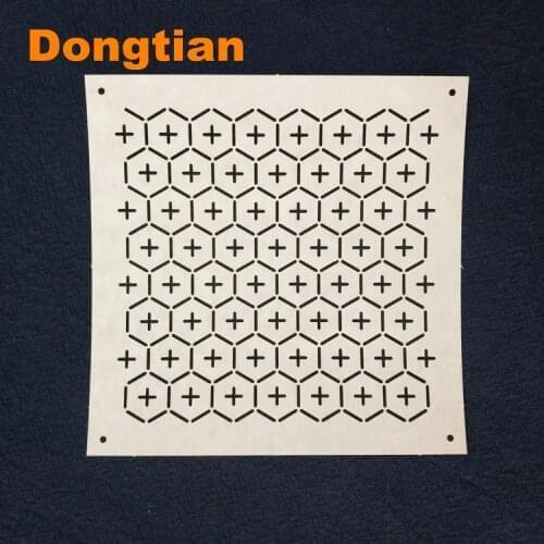 Japanese Style Classic Sashiko Templates Drawing Template For Cross Tortoiseshell Soft Template