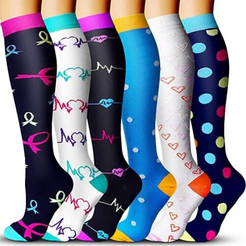 Men Women Compression Socks Fit For Sports Knee Prevent Varicose Veins Socks Compression Best Stockings Running Long Socks Tube