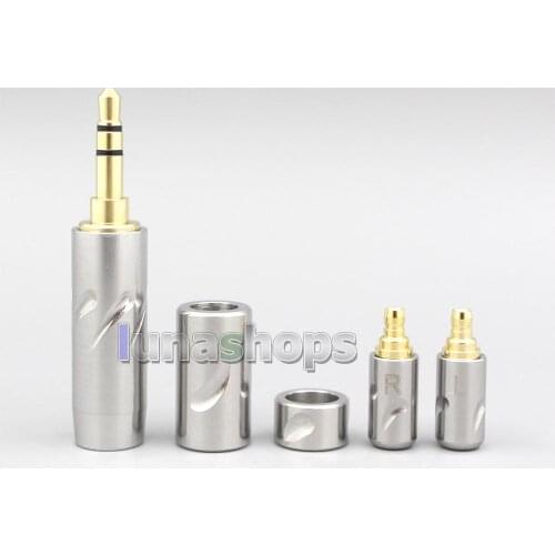 LN007062 High Quality Stainless Steel 3.5mm 2.5mm 4.4mm + Splitter + Slider + Acoustune HS 1695Ti 1655CU Pins Kits Custom Plug